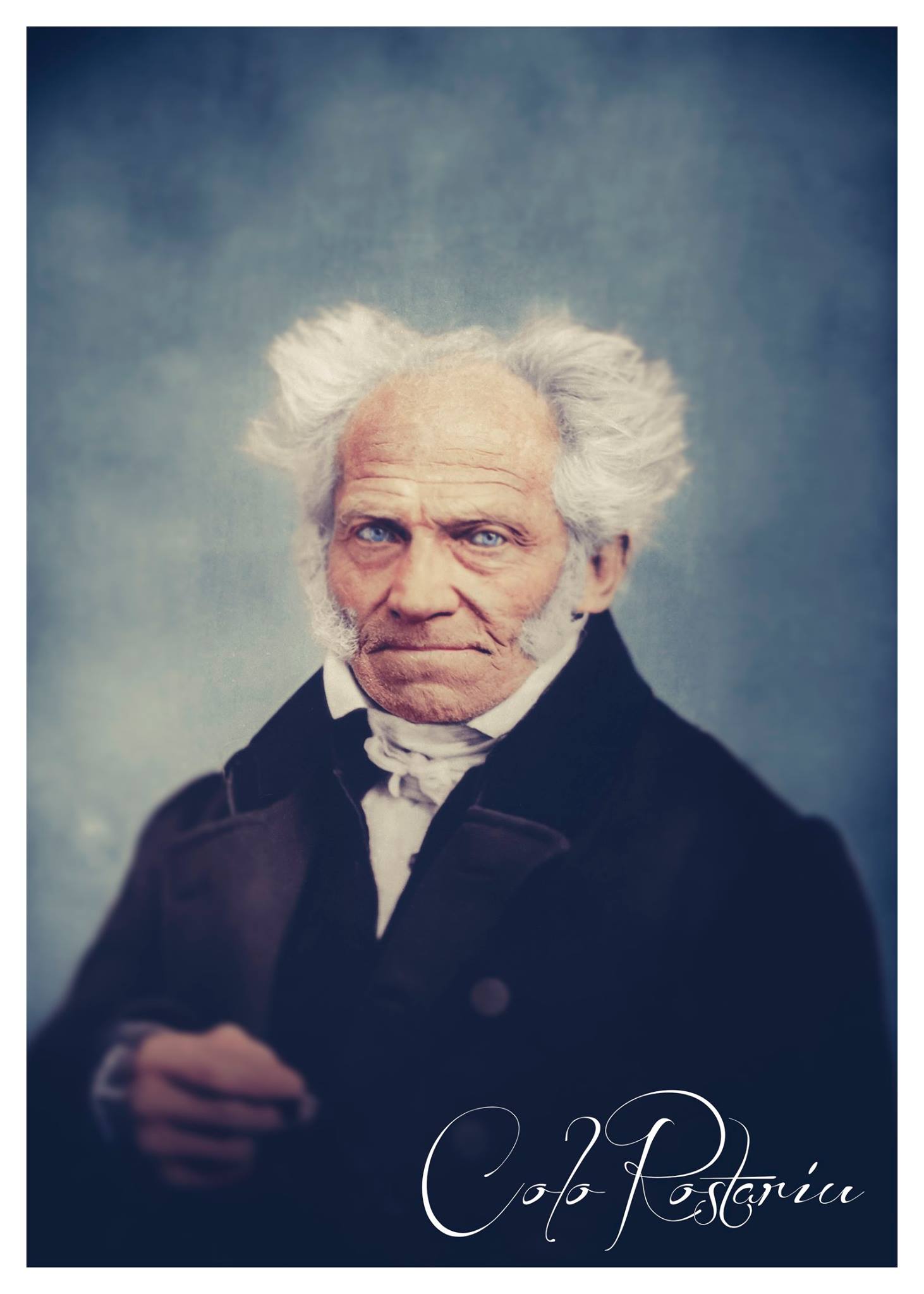 Arthur Schopenhauer, a German philosopher | coloRostariu